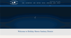 Desktop Screenshot of holidayshoressanitarydistrict.us